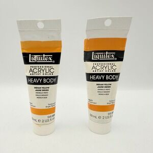 Liquitex Professional Heavy Body Acrylic Paint Indian Yellow 59ml 2oz 2 Tubes